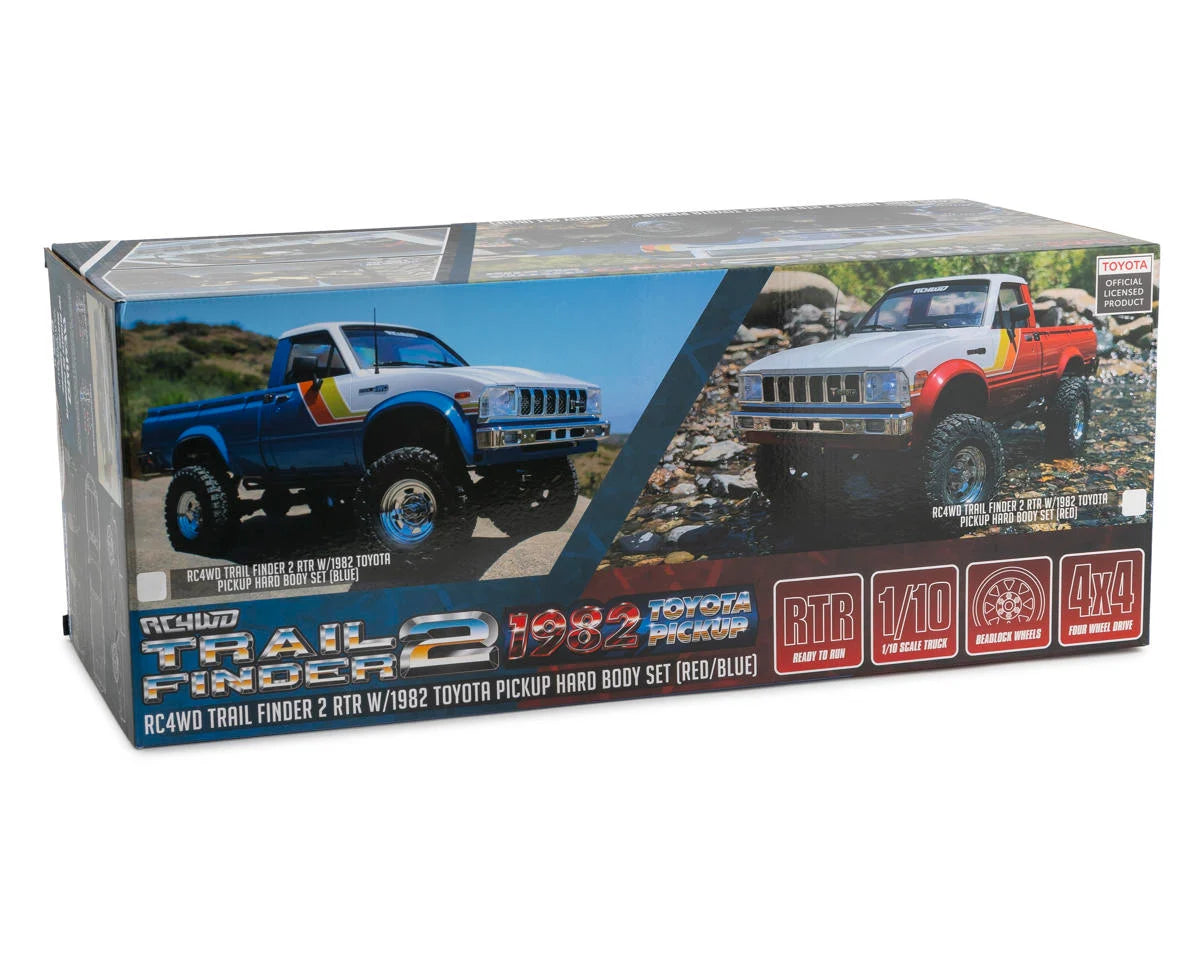 RC4WD Trail Finder 2 1/10 RTR 4WD Electric Trail Truck w/1982 Toyota Pickup Body (Red)